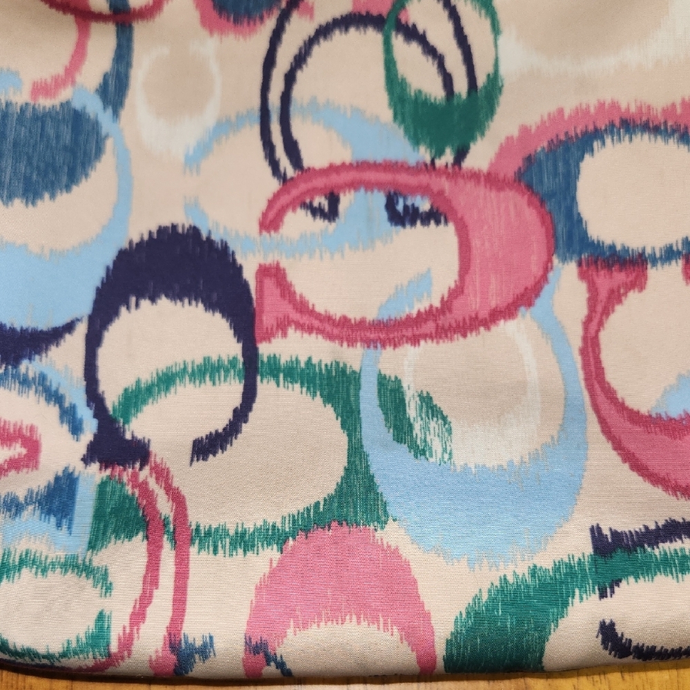 Coach Red and Pink Crossbody Bag with Artistic Design - Picture 12 of 14